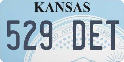 KS license plate 529DET