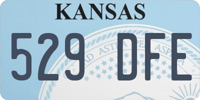 KS license plate 529DFE