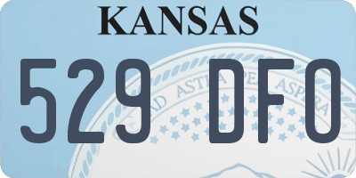 KS license plate 529DFO