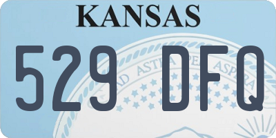 KS license plate 529DFQ