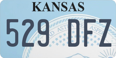 KS license plate 529DFZ
