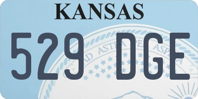 KS license plate 529DGE