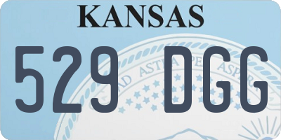 KS license plate 529DGG