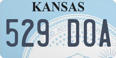 KS license plate 529DOA