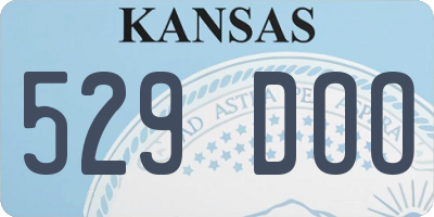 KS license plate 529DOO