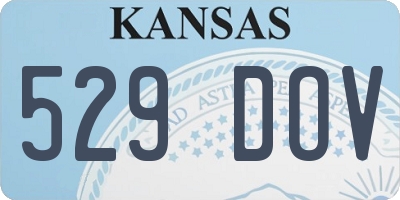 KS license plate 529DOV