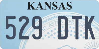KS license plate 529DTK