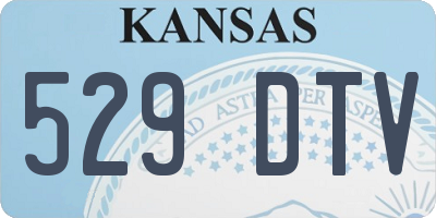 KS license plate 529DTV