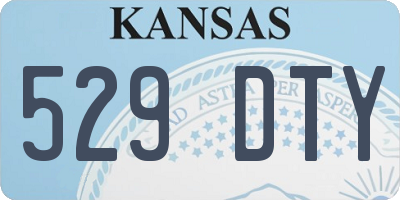 KS license plate 529DTY