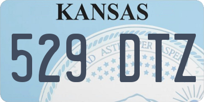 KS license plate 529DTZ