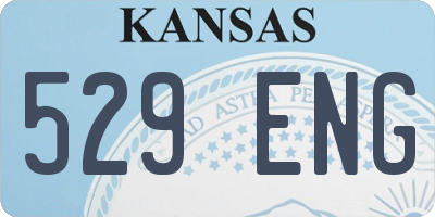 KS license plate 529ENG