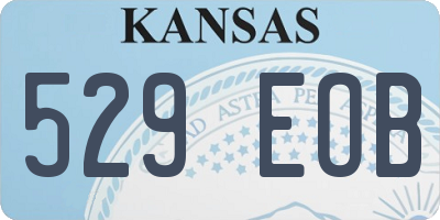 KS license plate 529EOB