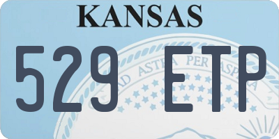KS license plate 529ETP