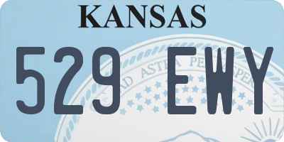 KS license plate 529EWY