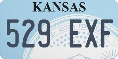 KS license plate 529EXF
