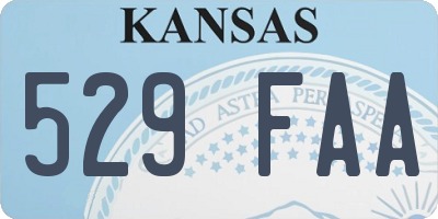 KS license plate 529FAA
