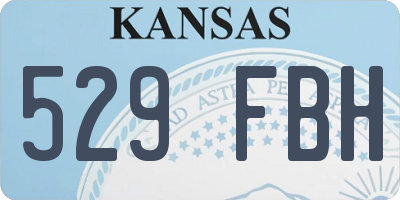 KS license plate 529FBH