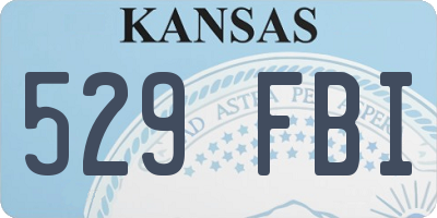 KS license plate 529FBI