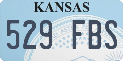 KS license plate 529FBS
