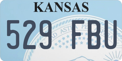 KS license plate 529FBU
