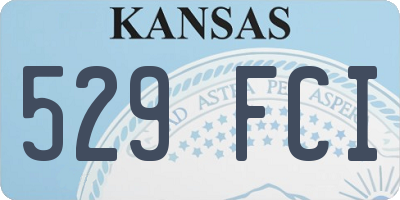 KS license plate 529FCI