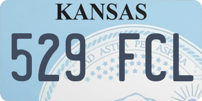 KS license plate 529FCL