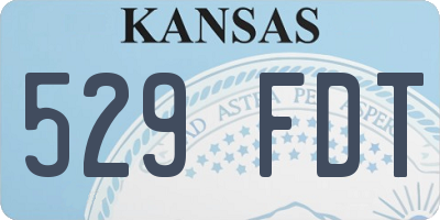KS license plate 529FDT