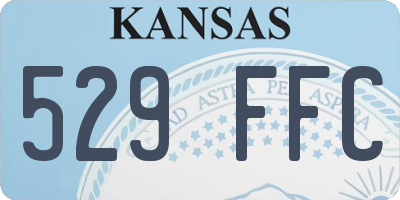 KS license plate 529FFC