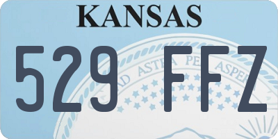 KS license plate 529FFZ