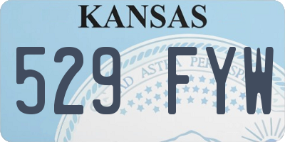 KS license plate 529FYW