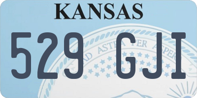 KS license plate 529GJI