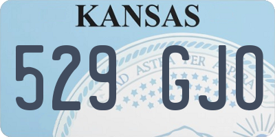 KS license plate 529GJO