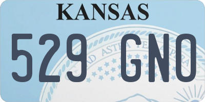 KS license plate 529GNO