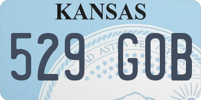 KS license plate 529GOB
