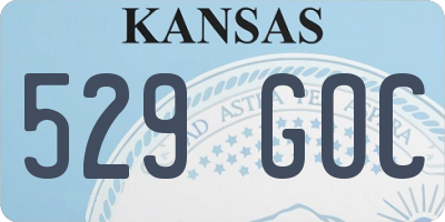 KS license plate 529GOC