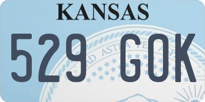 KS license plate 529GOK