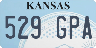 KS license plate 529GPA