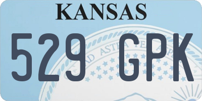 KS license plate 529GPK