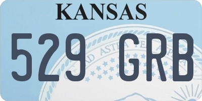 KS license plate 529GRB