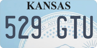 KS license plate 529GTU