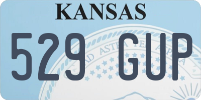 KS license plate 529GUP