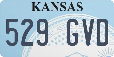 KS license plate 529GVD
