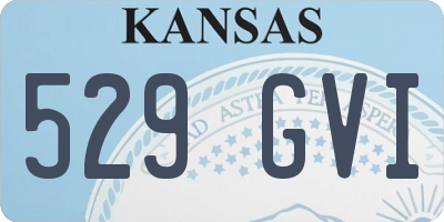 KS license plate 529GVI