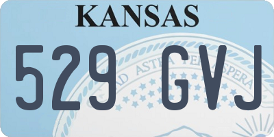 KS license plate 529GVJ