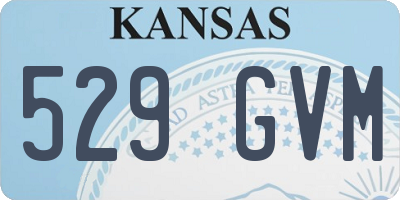 KS license plate 529GVM