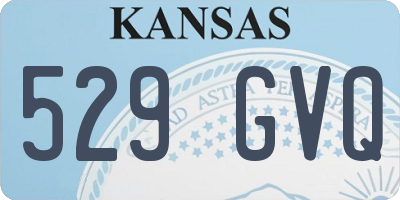 KS license plate 529GVQ