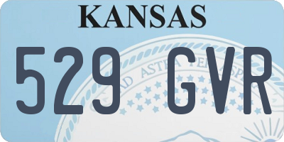 KS license plate 529GVR
