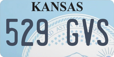 KS license plate 529GVS