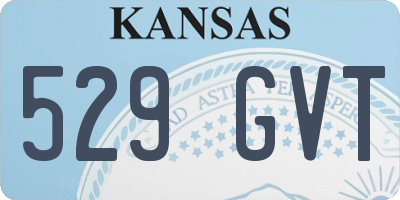 KS license plate 529GVT