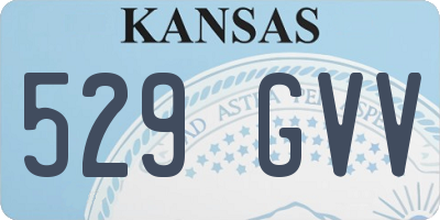 KS license plate 529GVV